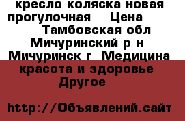 кресло-коляска новая прогулочная  › Цена ­ 10 000 - Тамбовская обл., Мичуринский р-н, Мичуринск г. Медицина, красота и здоровье » Другое   